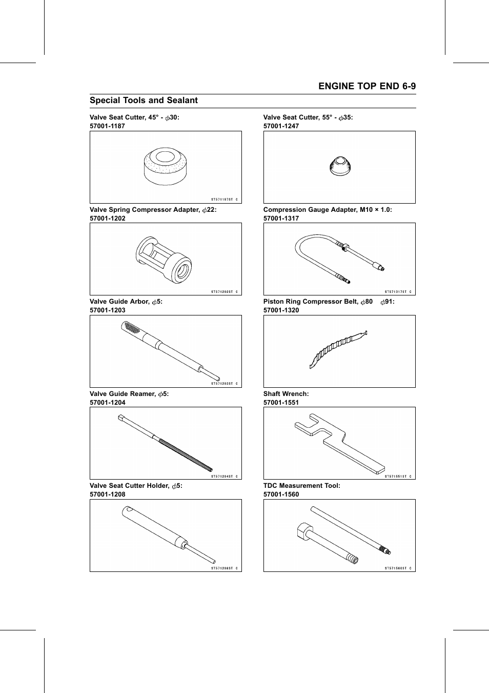 Engine top end 6-9 | Kawasaki STX-15F User Manual | Page 187 / 438