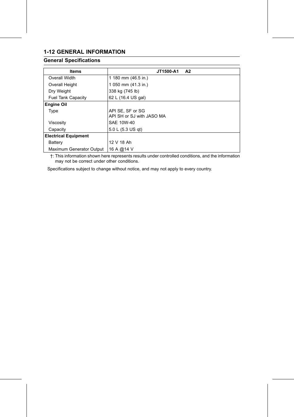 12 general information | Kawasaki STX-15F User Manual | Page 22 / 438