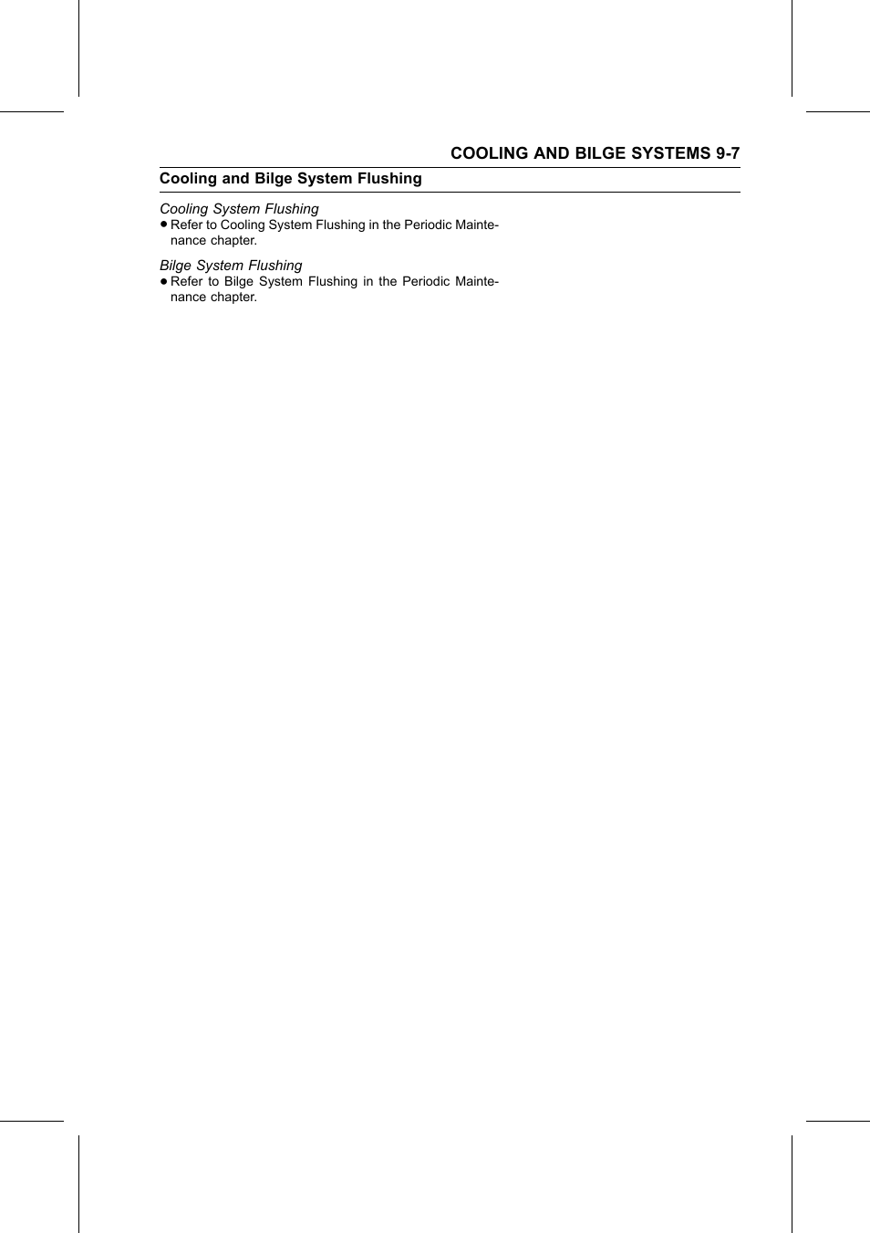 Cooling system flushing, Bilge system flushing, Cooling and bilge system flushing | Kawasaki STX-15F User Manual | Page 253 / 438
