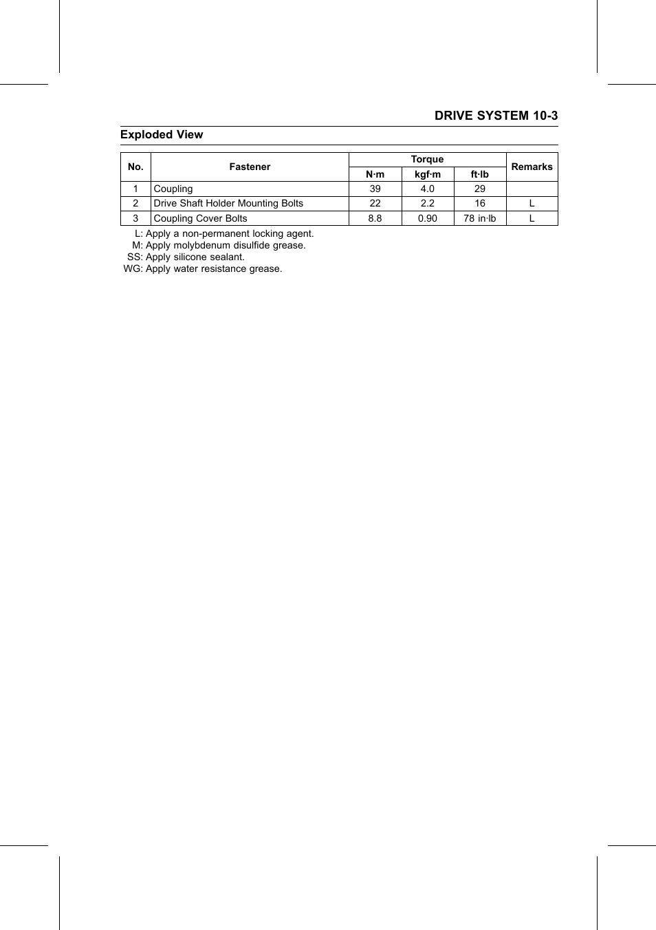 Drive system 10-3 | Kawasaki STX-15F User Manual | Page 265 / 438