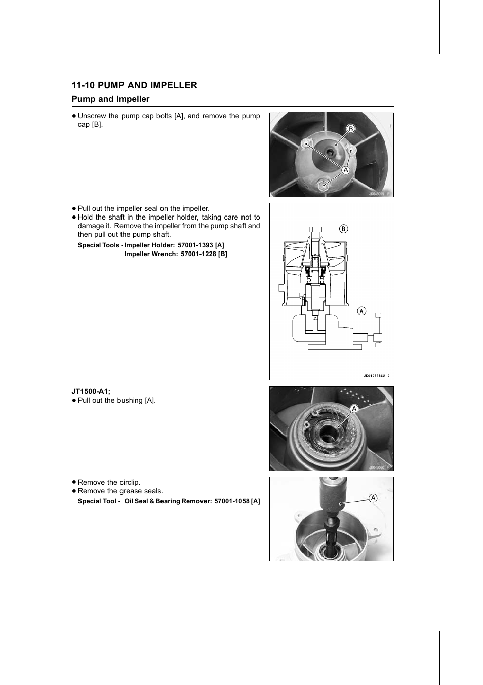 Special tools, Special tool | Kawasaki STX-15F User Manual | Page 280 / 438