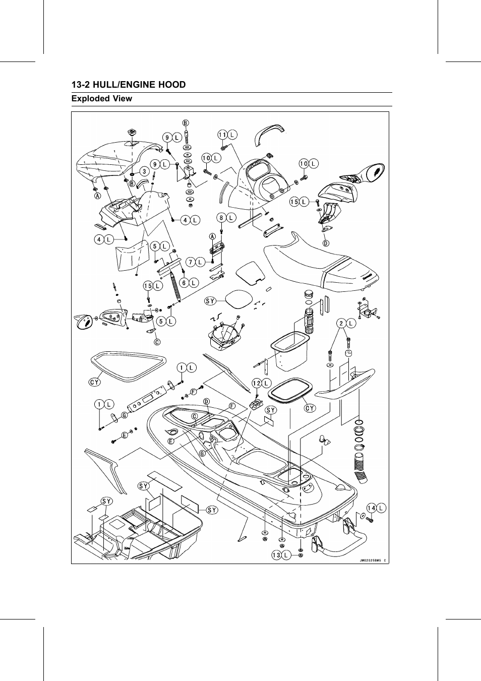 Exploded view | Kawasaki STX-15F User Manual | Page 308 / 438