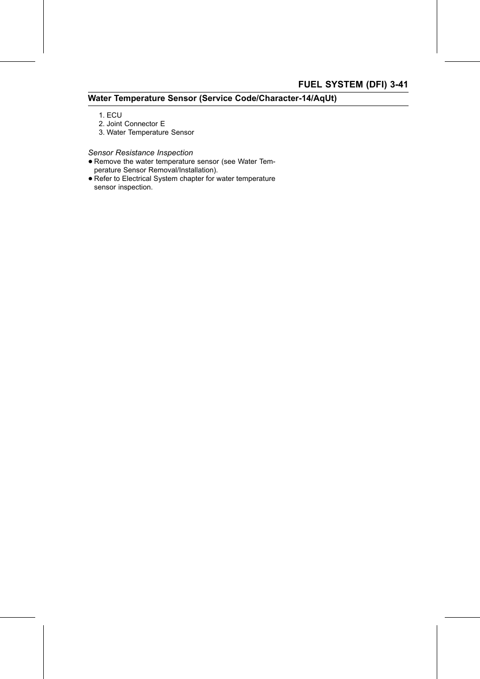 Sensor resistance inspection | Kawasaki STX-15F User Manual | Page 95 / 438