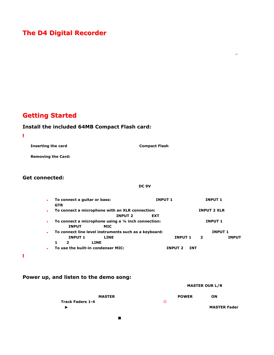 KORG D4 User Manual | Page 2 / 8