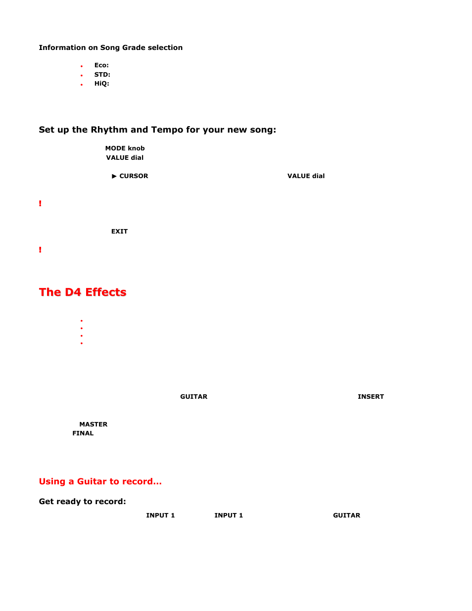 KORG D4 User Manual | Page 4 / 8
