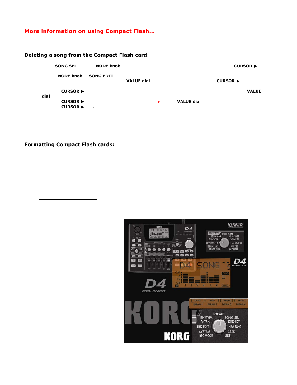 KORG D4 User Manual | Page 8 / 8