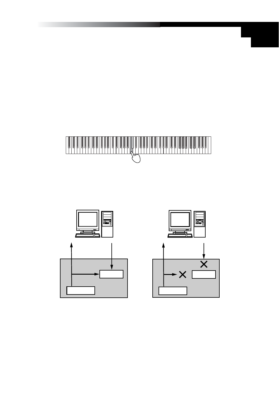 67 bedienungsanleitung, Filtern von lautstärkebefehlen, An aus | KORG K49 User Manual | Page 67 / 73