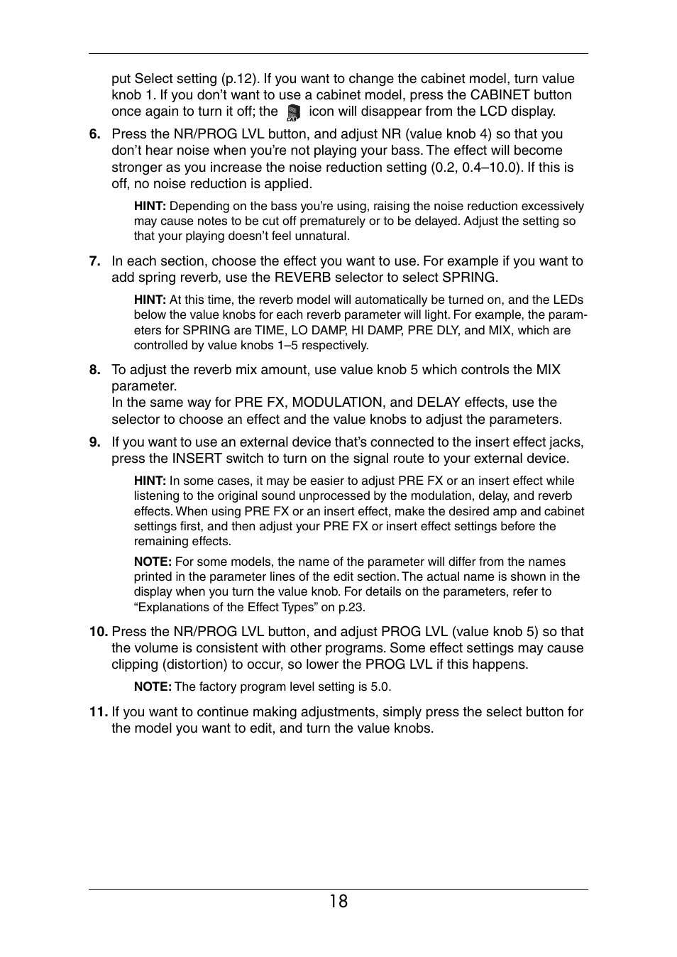 KORG Ax3000b User Manual | Page 24 / 68