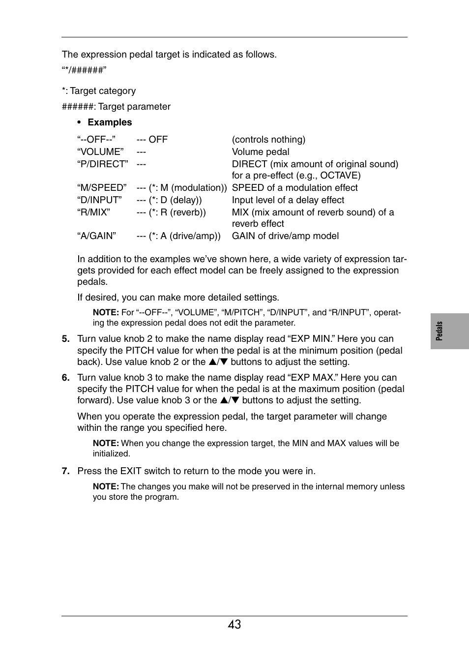 KORG Ax3000b User Manual | Page 49 / 68