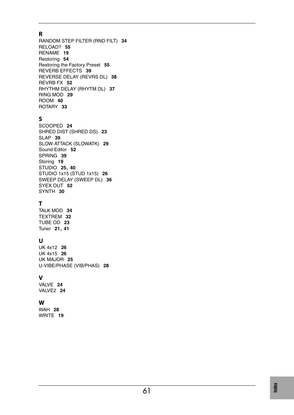 KORG Ax3000b User Manual | Page 67 / 68