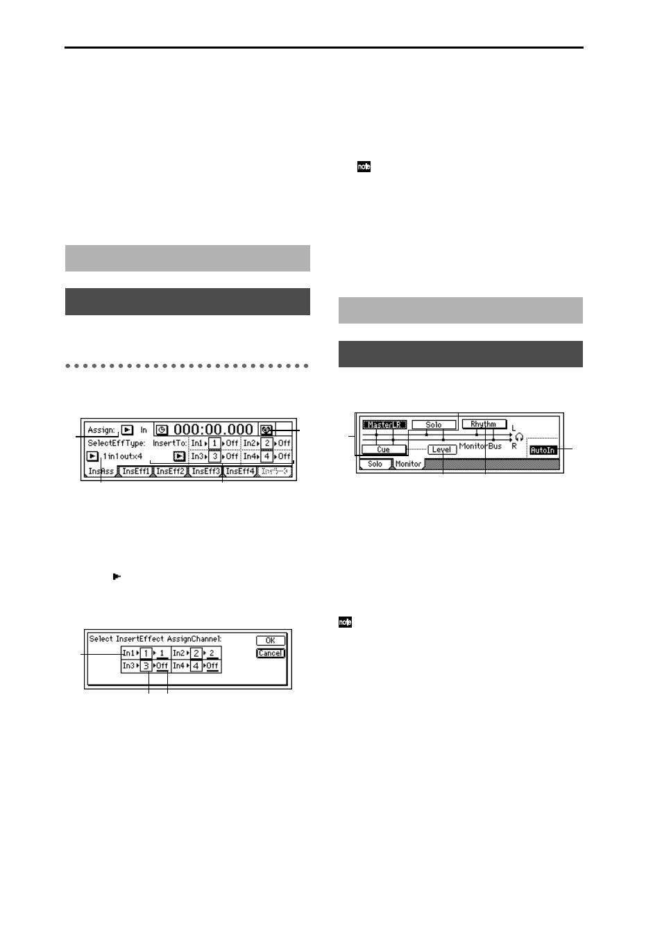Insert effect p.79, Solo/monitor p.84 | KORG DIGITAL RECORDING STUDIO D16 User Manual | Page 18 / 24