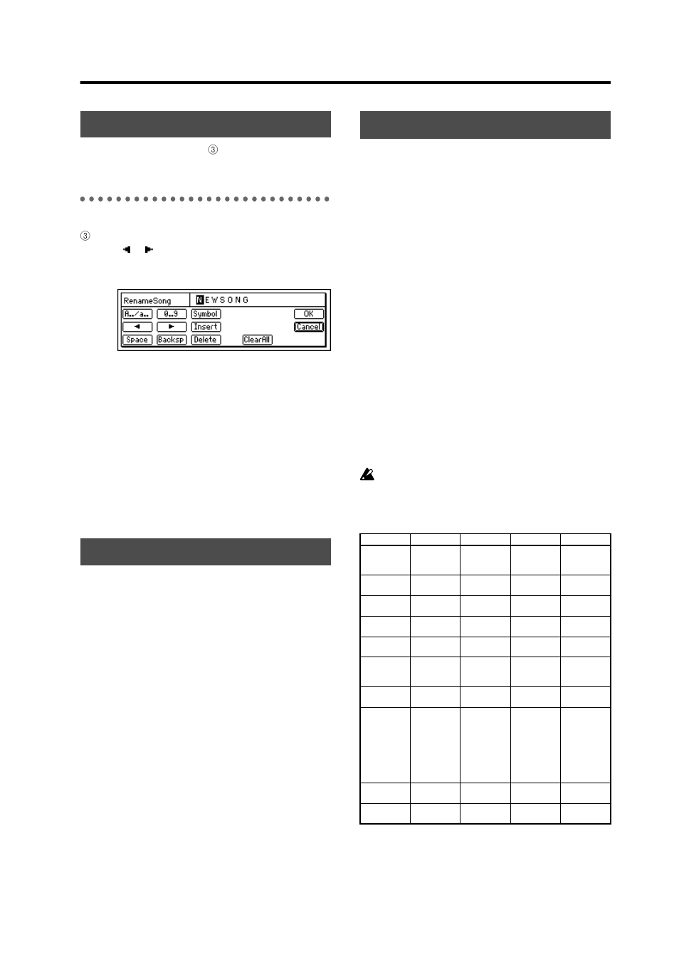 Basic operation, Naming a song, Stop] key + [ff] key | Fade-in/fade-out: fade track | KORG DIGITAL RECORDING STUDIO D16 User Manual | Page 5 / 24