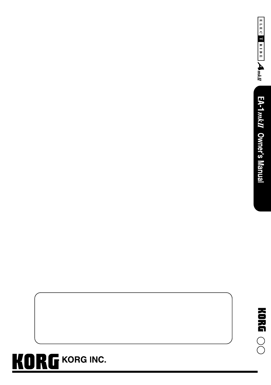 KORG EA-1mkII User Manual | Page 52 / 52