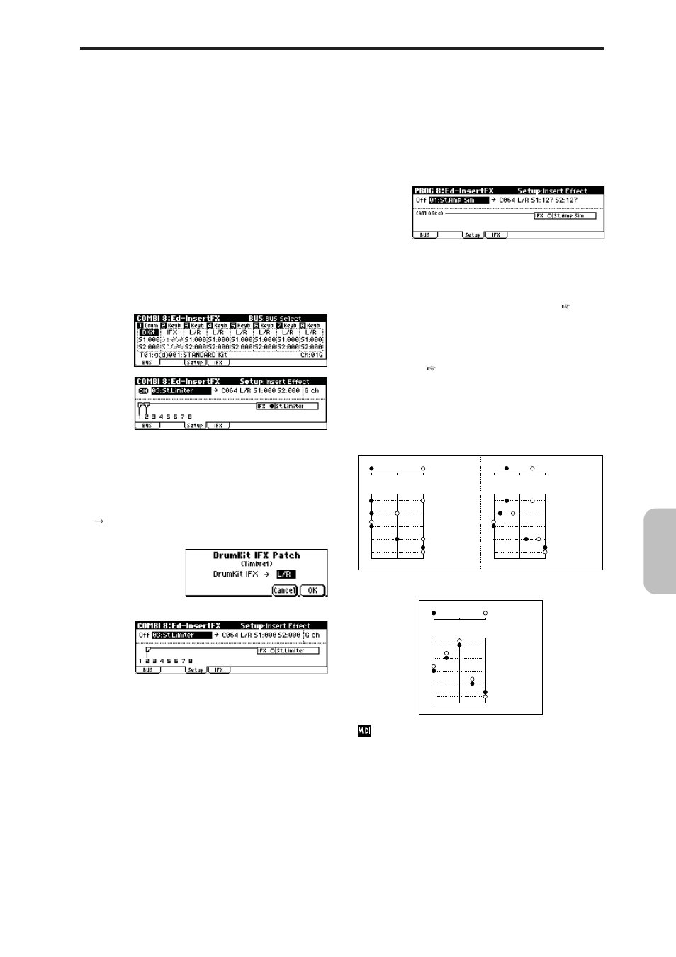 Mixer, P.99), P.99 “3 | Mixer”), Effect, 3–1. pan (cc#8), Settings for drum programs | KORG MICROX X50 User Manual | Page 106 / 194