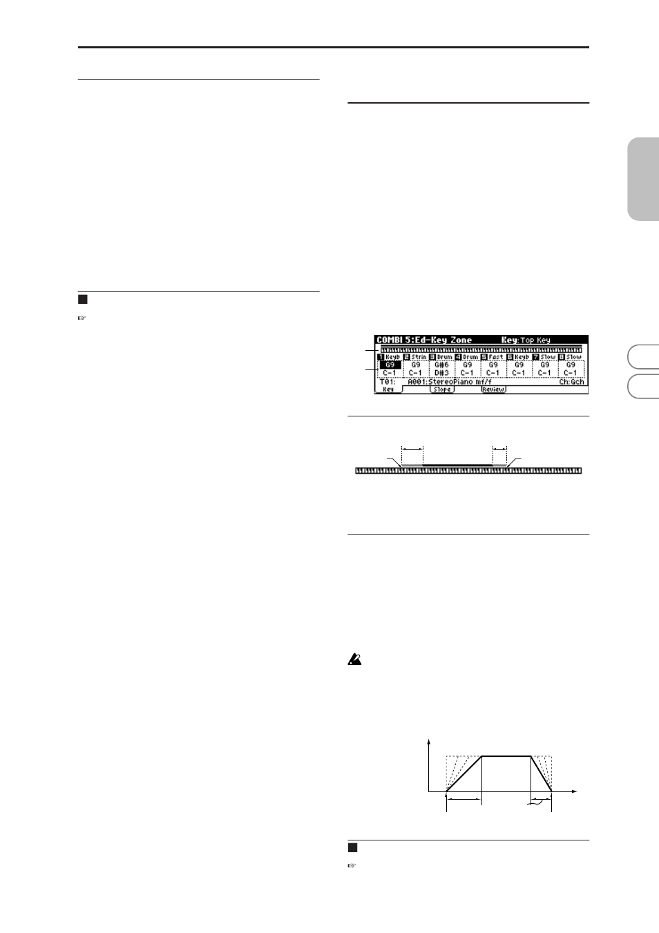 Combi 5: ed-key zone, 1: key (key zone), Combi 5: ed–key zone | 5–1: key (key zone), P.45), 5–1: key | KORG MICROX X50 User Manual | Page 52 / 194