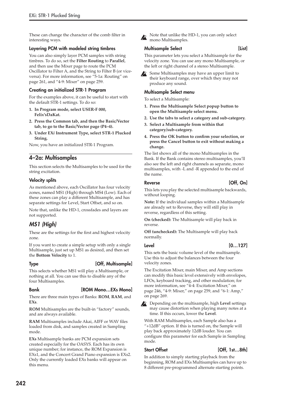 2a: multisamples, Follow the steps under “creating an initialized, 4–2a: multisamples | Ms1 (high) | KORG Electronic Keyboard User Manual | Page 252 / 1127
