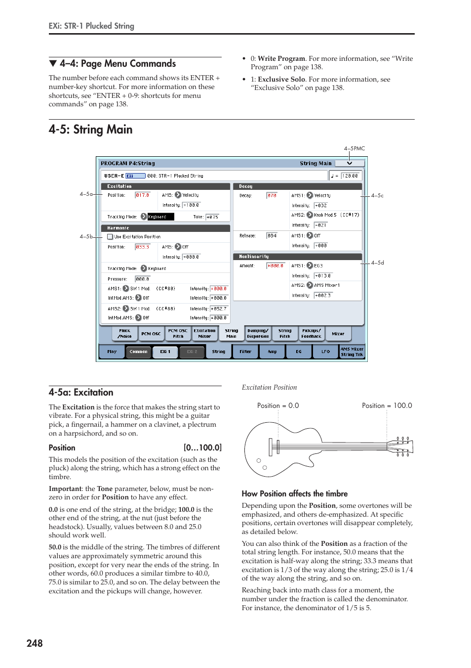 5: string main, 5a: excitation | KORG Electronic Keyboard User Manual | Page 258 / 1127