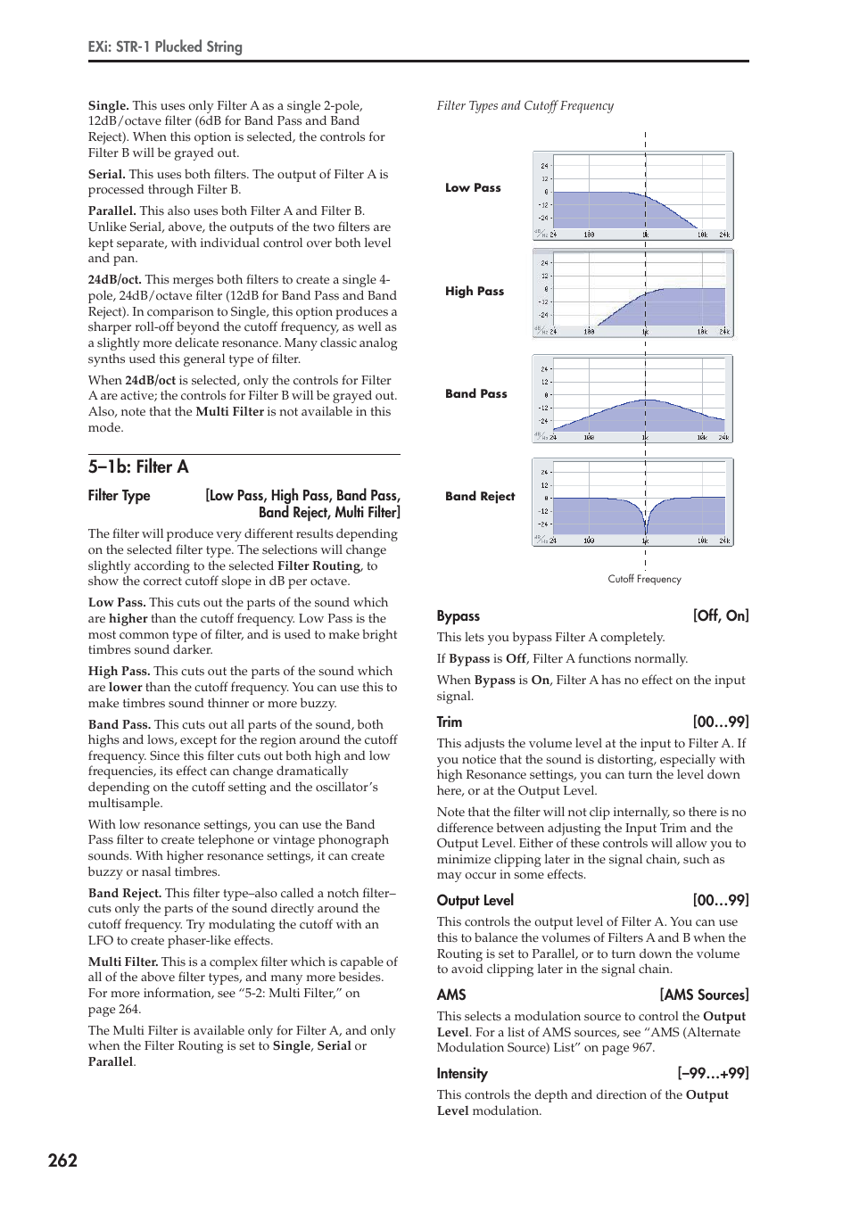 1b: filter a, 5–1b: filter a | KORG Electronic Keyboard User Manual | Page 272 / 1127