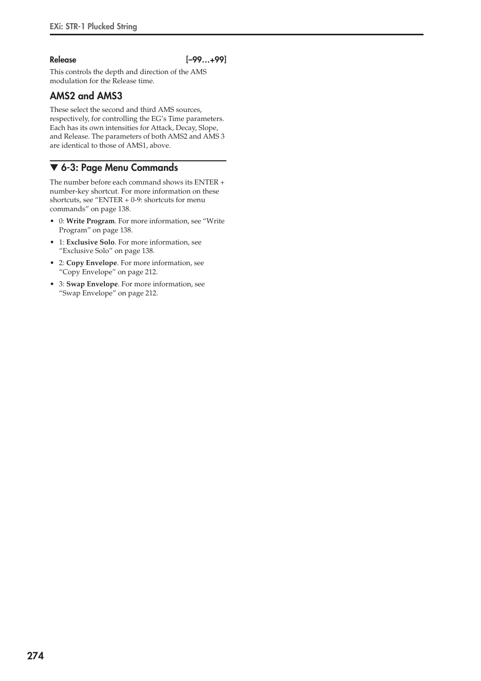 Ams2 and ams3, 3: page menu commands | KORG Electronic Keyboard User Manual | Page 284 / 1127