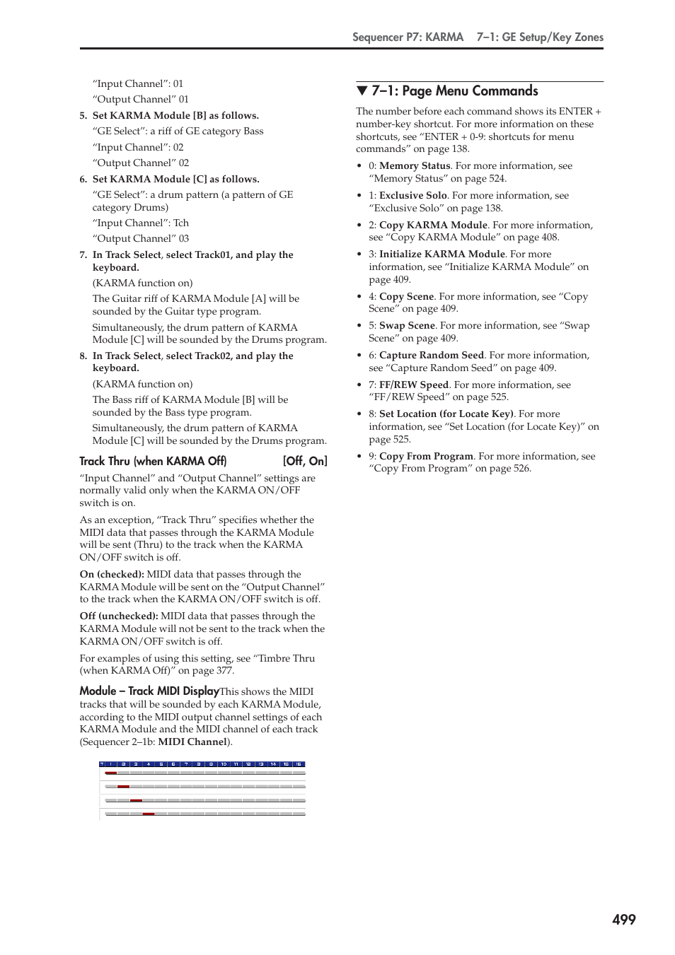 7–1: page menu commands | KORG Electronic Keyboard User Manual | Page 509 / 1127