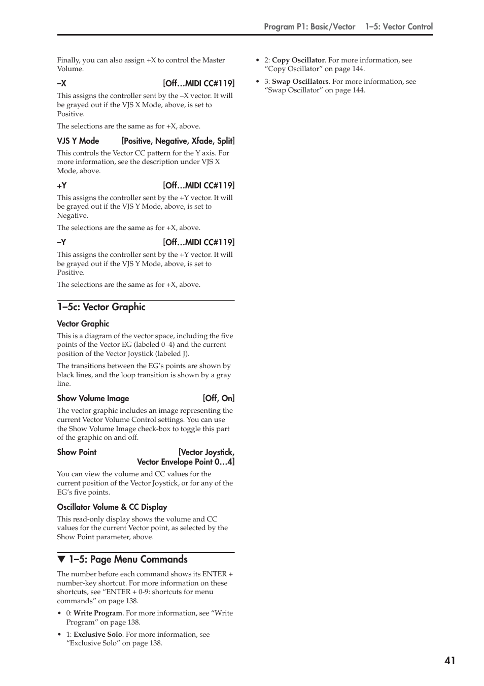 5c: vector graphic, 1–5c: vector graphic, 1–5: page menu commands | KORG Electronic Keyboard User Manual | Page 51 / 1127