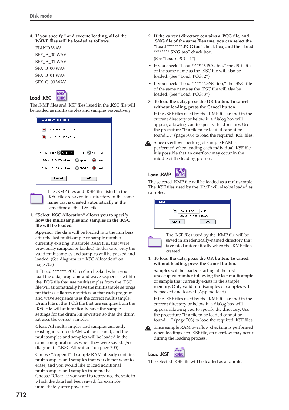 KORG Electronic Keyboard User Manual | Page 722 / 1127