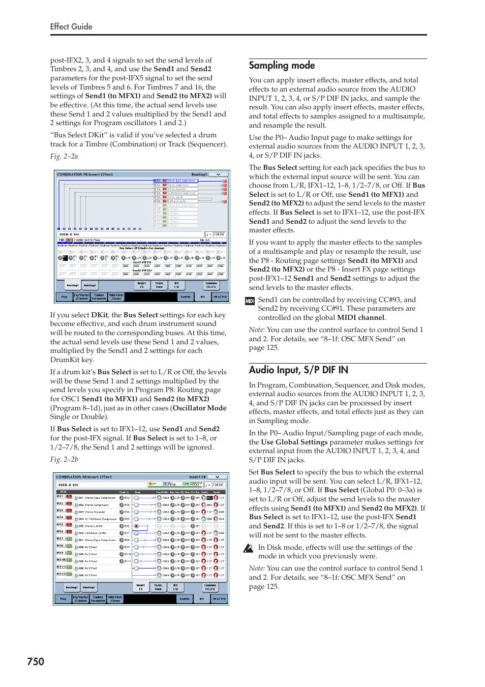 Sampling mode, Audio input, s/p dif in | KORG Electronic Keyboard User Manual | Page 760 / 1127
