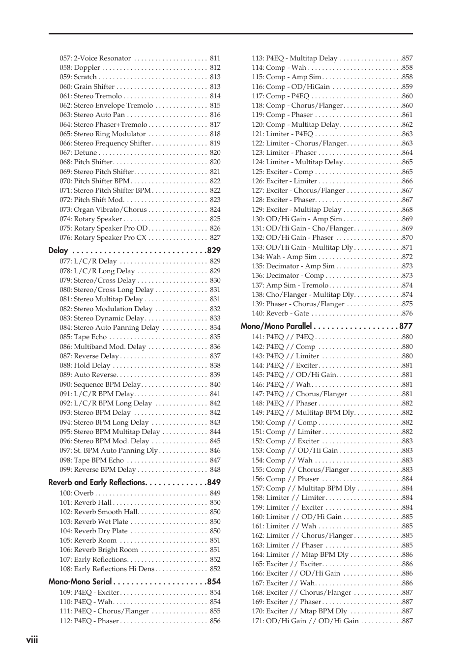 Viii | KORG Electronic Keyboard User Manual | Page 8 / 1127