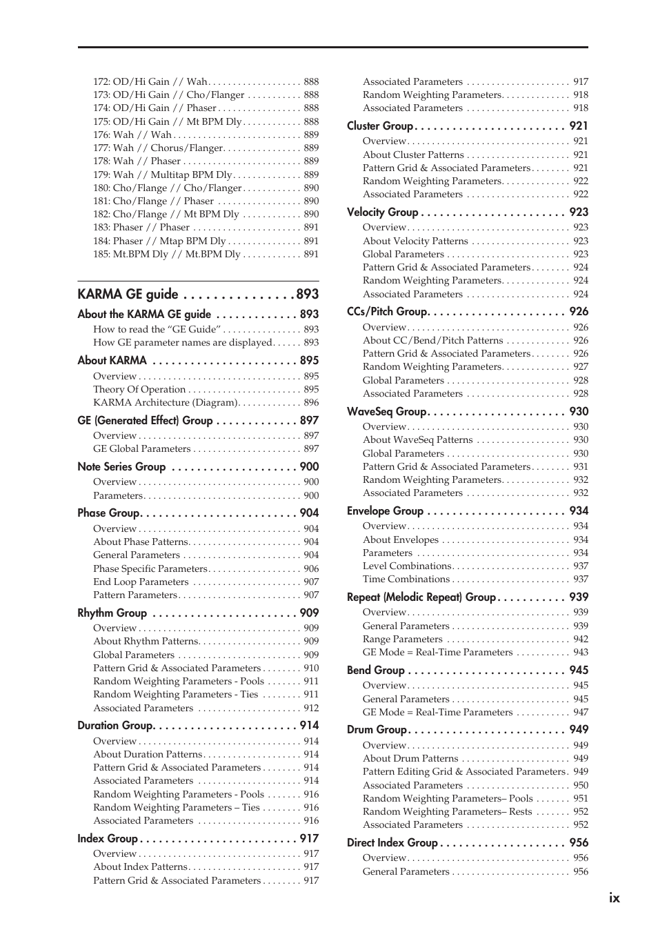 Karma ge guide | KORG Electronic Keyboard User Manual | Page 9 / 1127