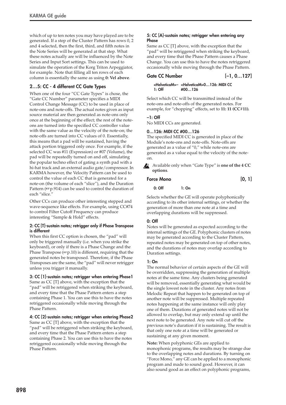 KORG Electronic Keyboard User Manual | Page 908 / 1127
