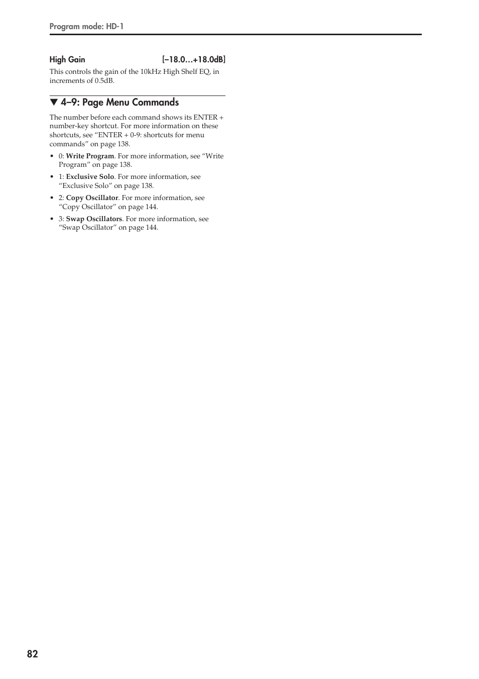 4–9: page menu commands | KORG Electronic Keyboard User Manual | Page 92 / 1127