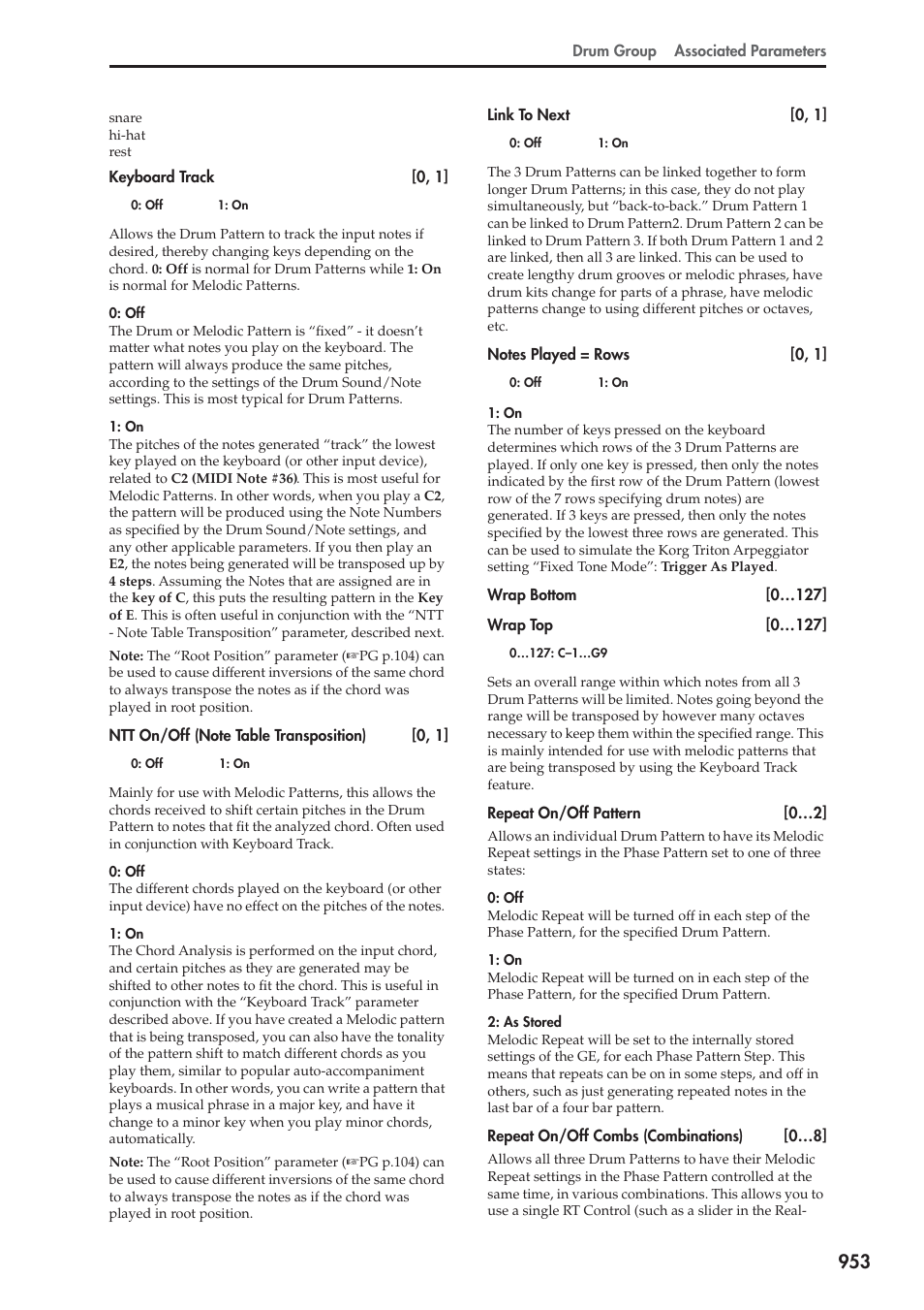 KORG Electronic Keyboard User Manual | Page 963 / 1127