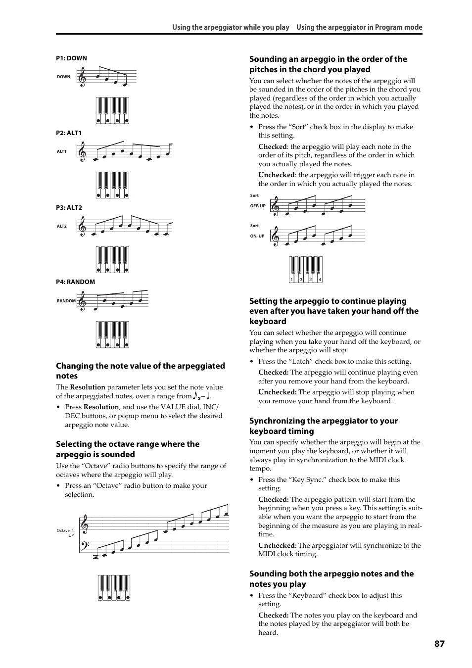 KORG Krome music workstasion 61key User Manual | Page 91 / 142