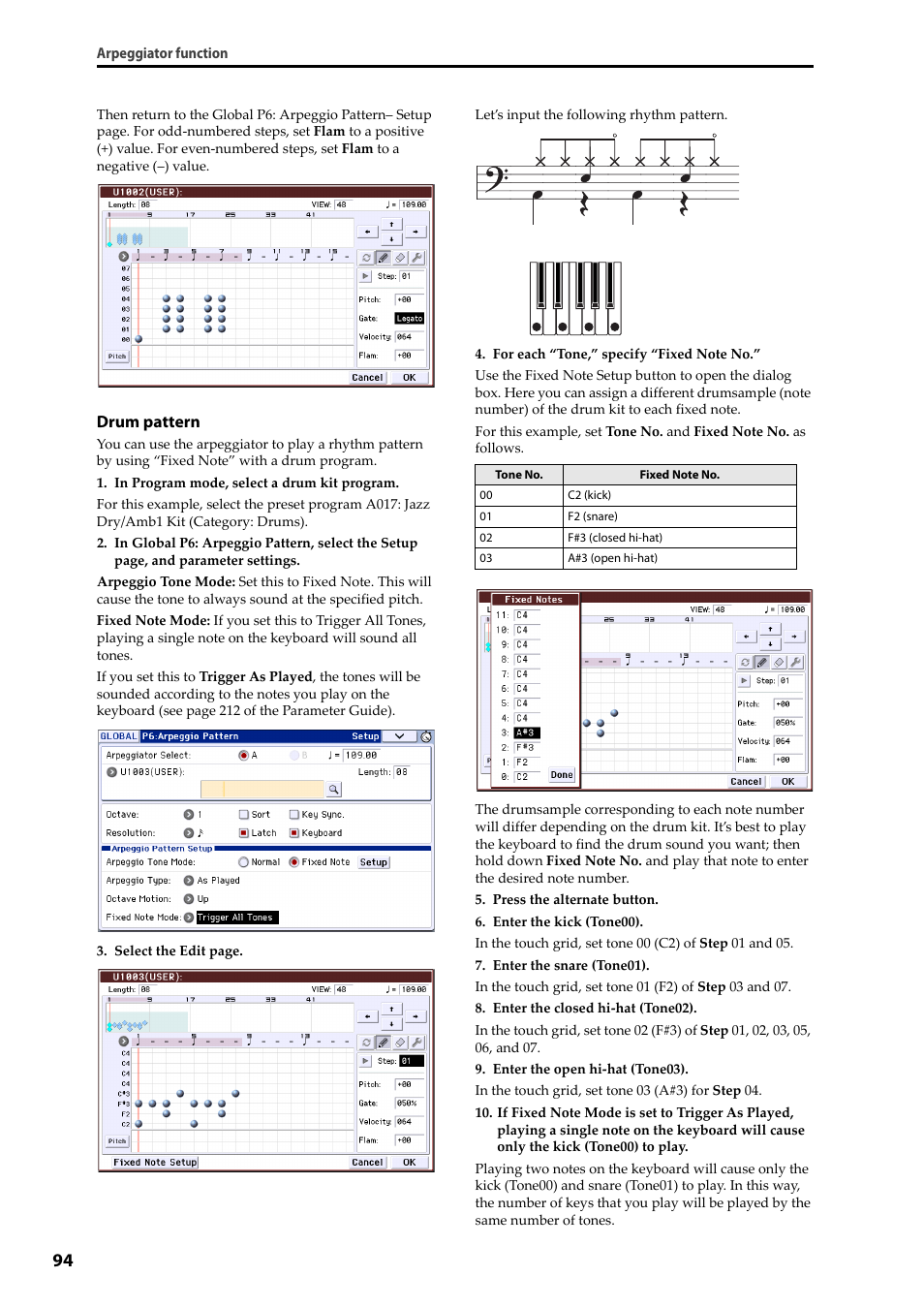 KORG Krome music workstasion 61key User Manual | Page 98 / 142