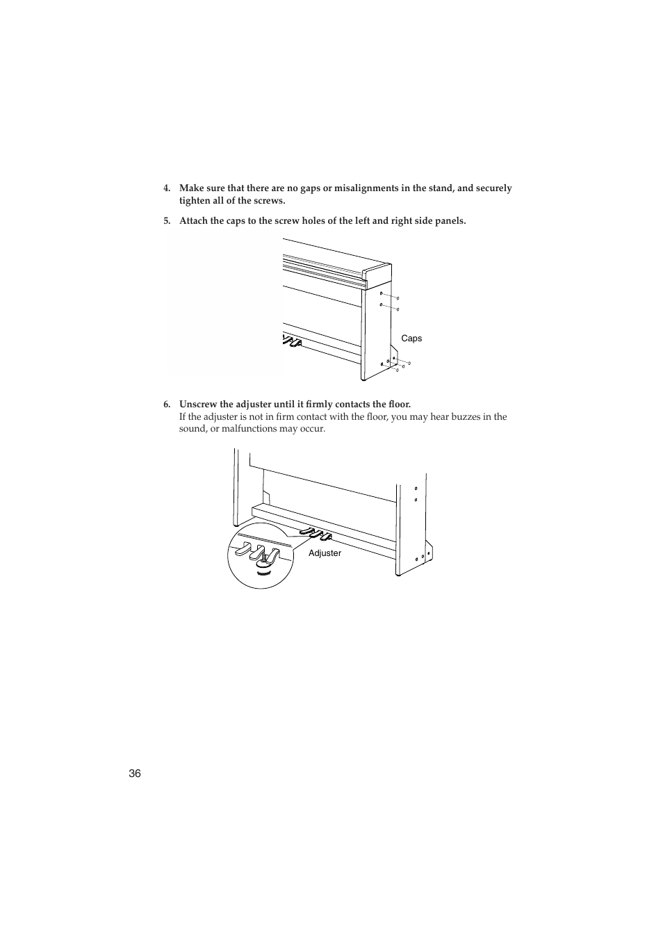 KORG LP-350 User Manual | Page 36 / 44