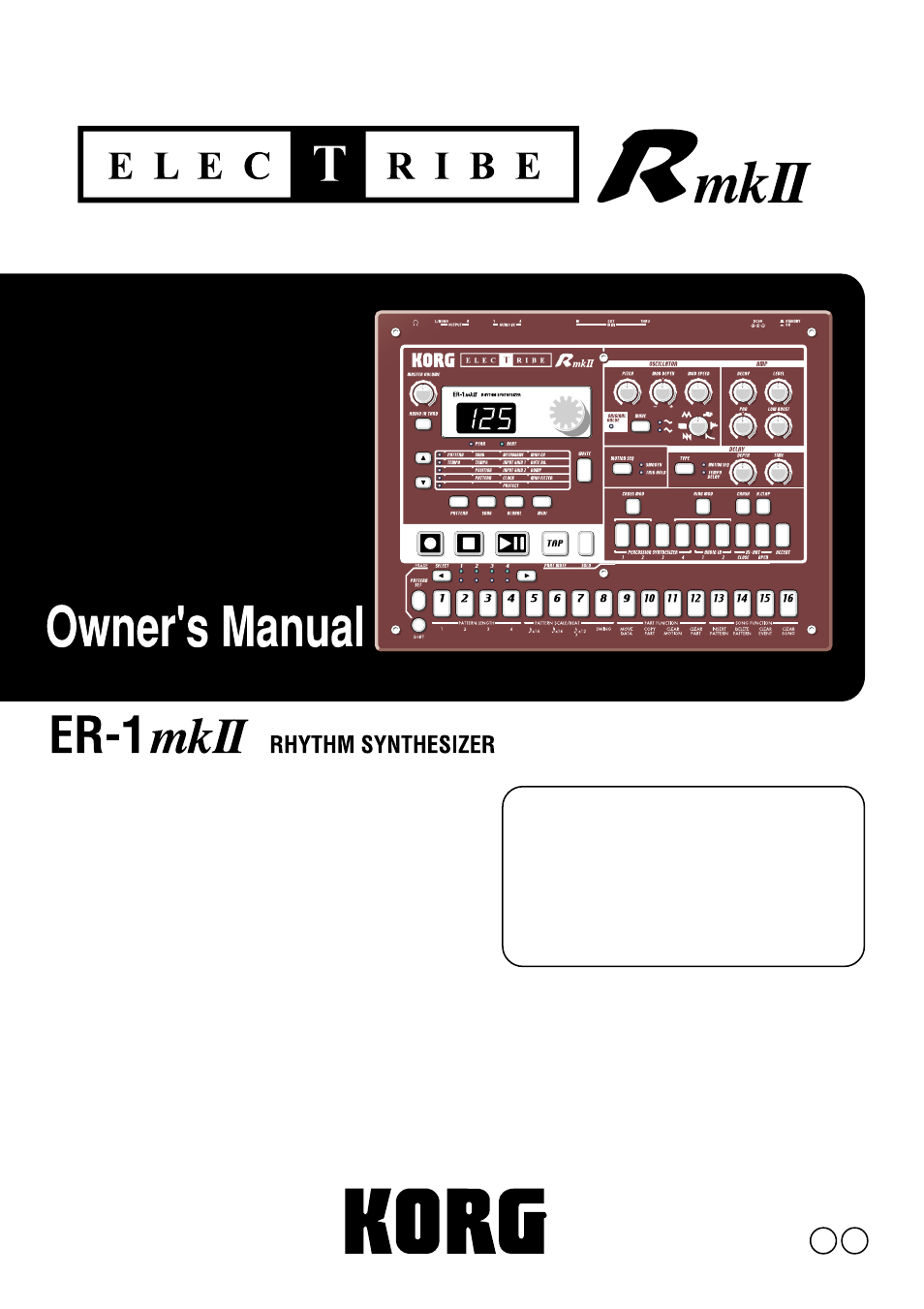 KORG ER-1mkII User Manual | 52 pages