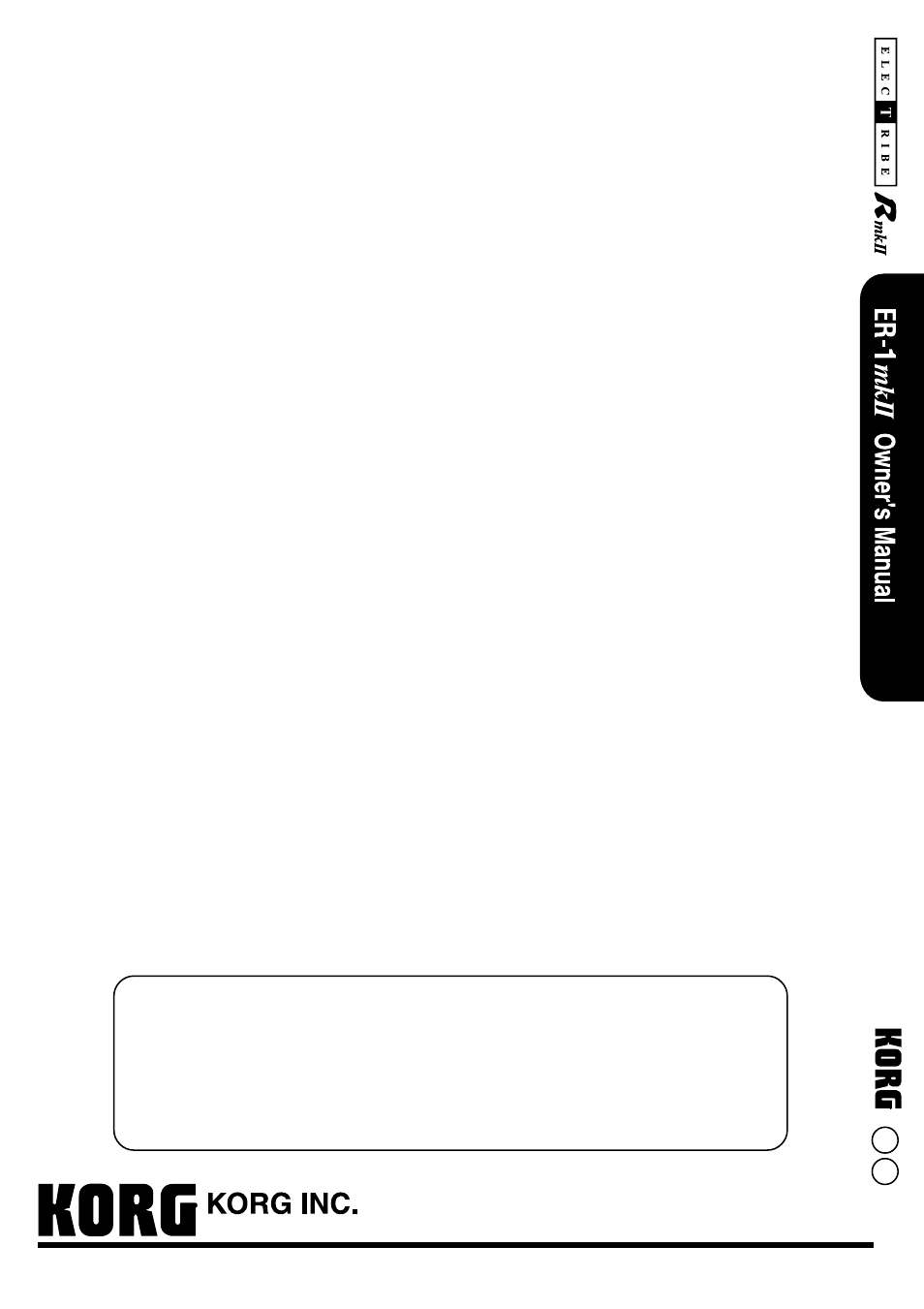 KORG ER-1mkII User Manual | Page 52 / 52