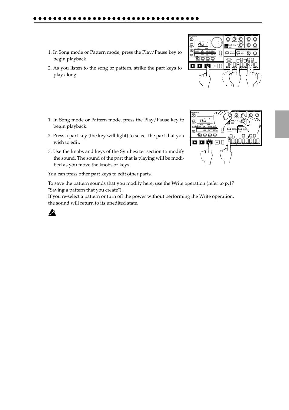 KORG ELECTRIBER ER-1 User Manual | Page 15 / 52