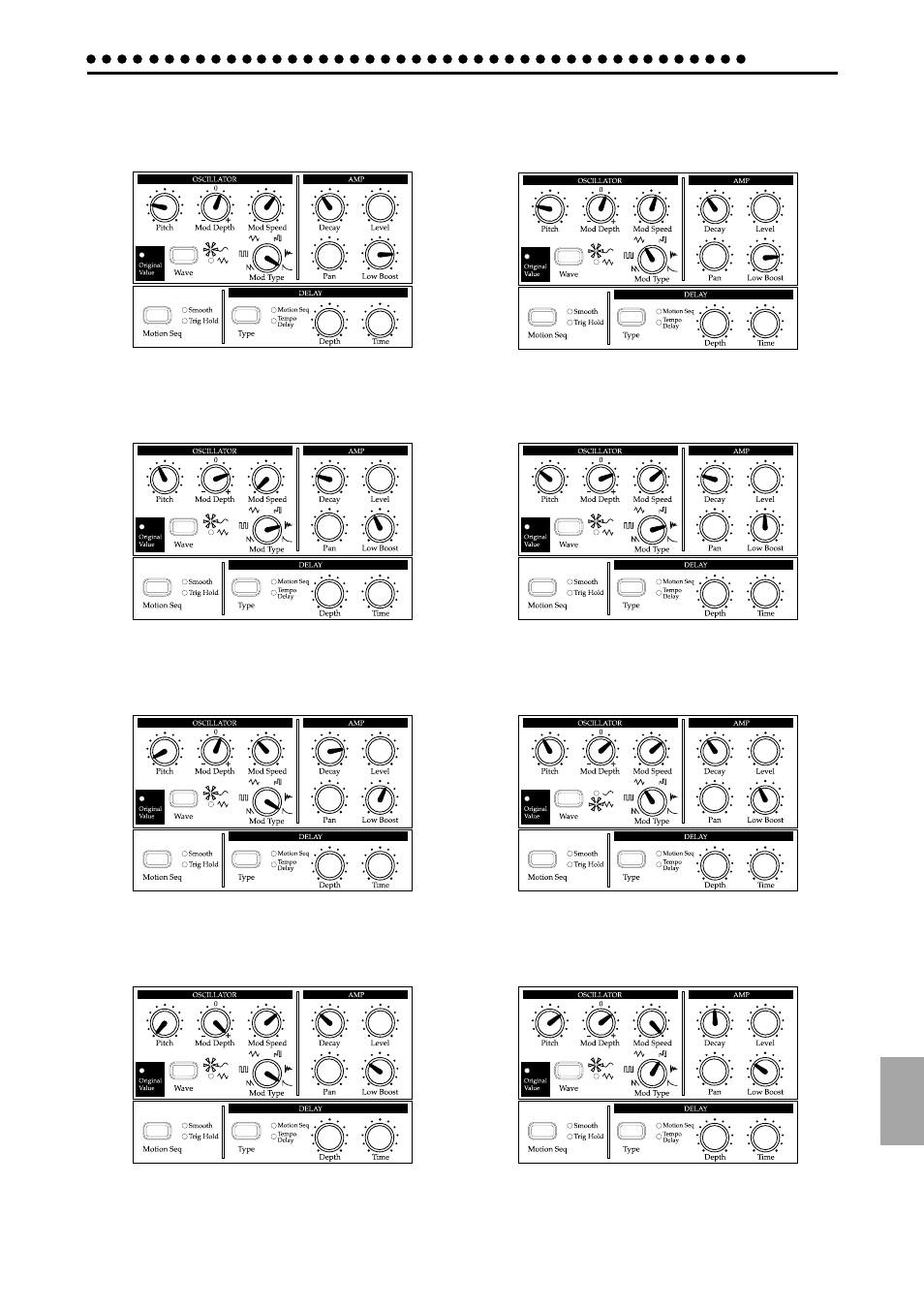 Example sounds | KORG ELECTRIBER ER-1 User Manual | Page 45 / 52