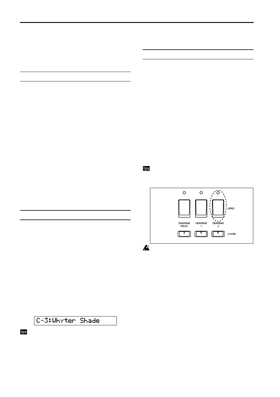 About programs, How a program is organized, Selecting a program | Playing the cx-3, Play using the drawbars, Normal mode, How a program is organized selecting a program | KORG CX-3 User Manual | Page 12 / 40
