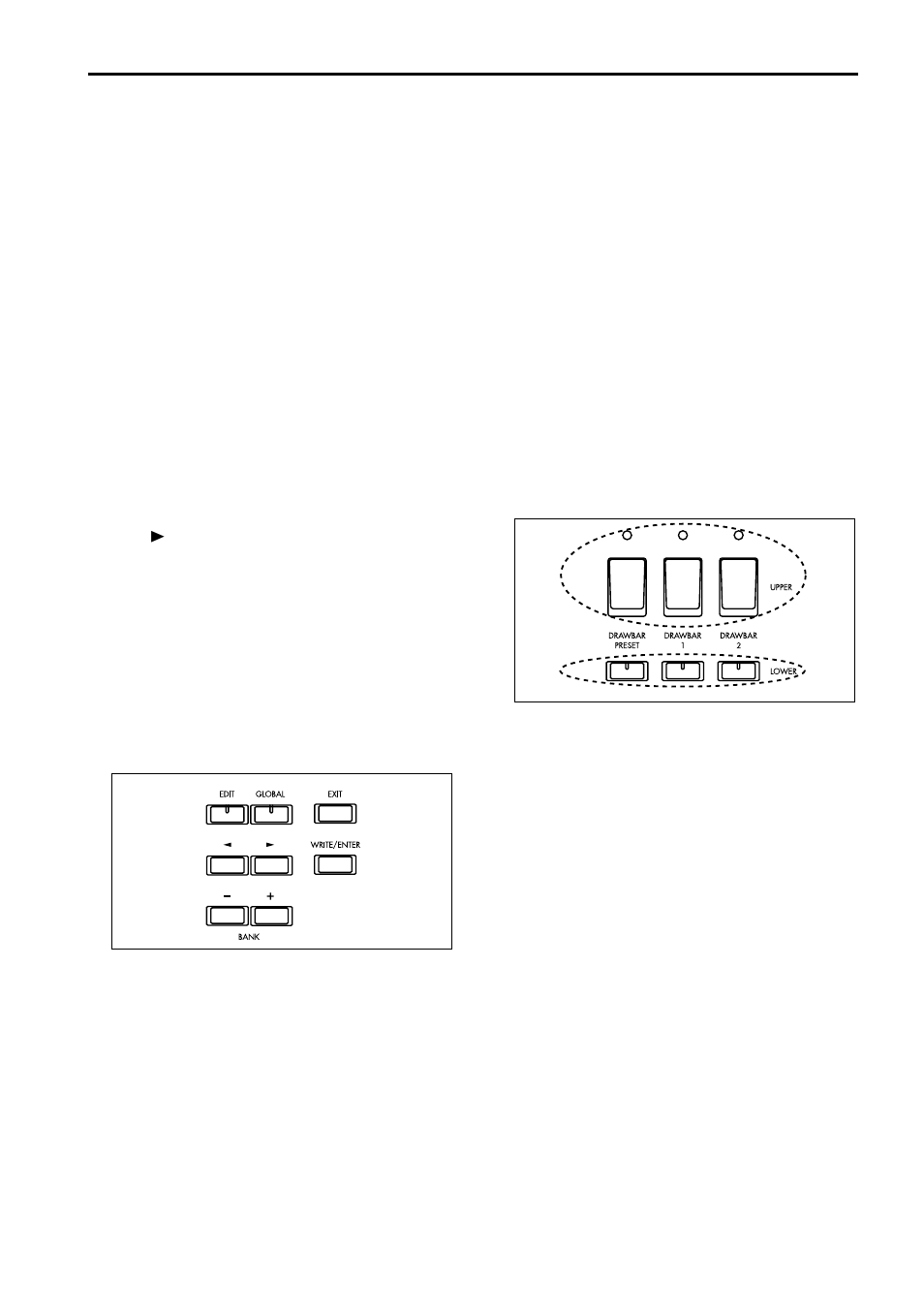 Drawbar select section | KORG CX-3 User Manual | Page 7 / 40