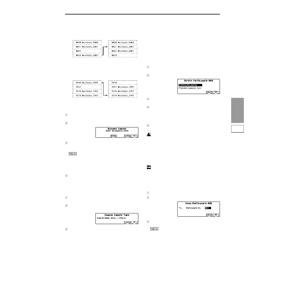 KORG TRITON Le Electric Keyboard User Manual | Page 102 / 269