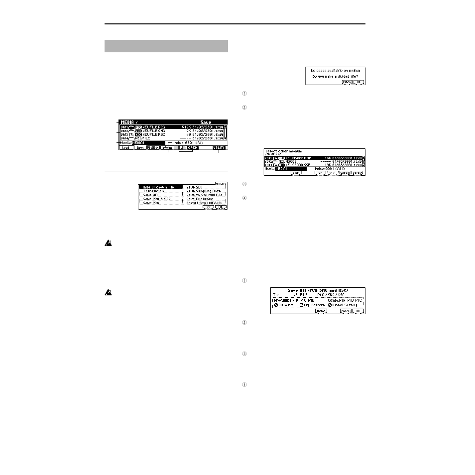 1–2: save, P.148) | KORG TRITON Le Electric Keyboard User Manual | Page 155 / 269