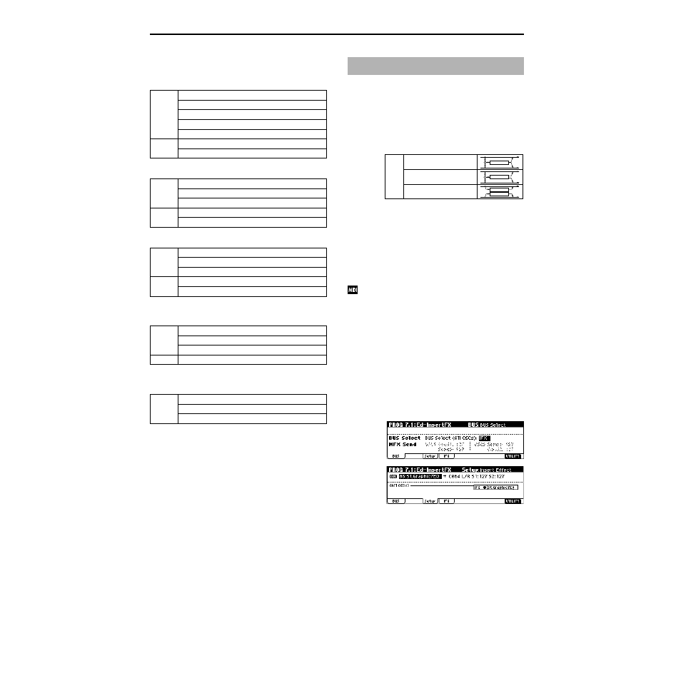 Insert effect (ifx), In/out, Routing | Insert effect | KORG TRITON Le Electric Keyboard User Manual | Page 163 / 269