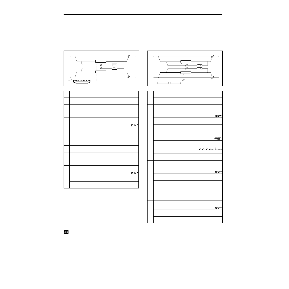 St.env.flanger (stereo envelope flanger), St.phaser (stereo phaser), St.env.flanger | St.phaser, Stereo envelope flanger), Stereo phaser) | KORG TRITON Le Electric Keyboard User Manual | Page 183 / 269