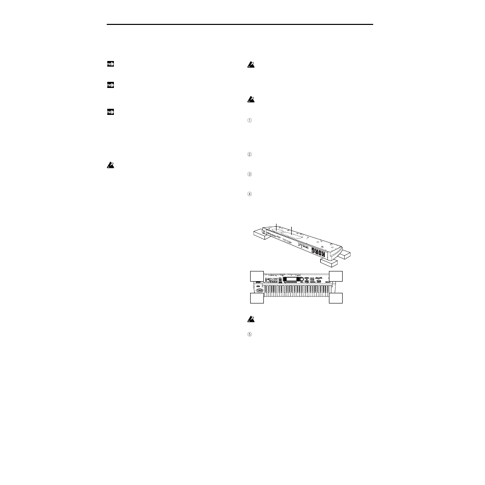 Please note when installing an option board, Option board/memory installation procedure | KORG TRITON Le Electric Keyboard User Manual | Page 261 / 269