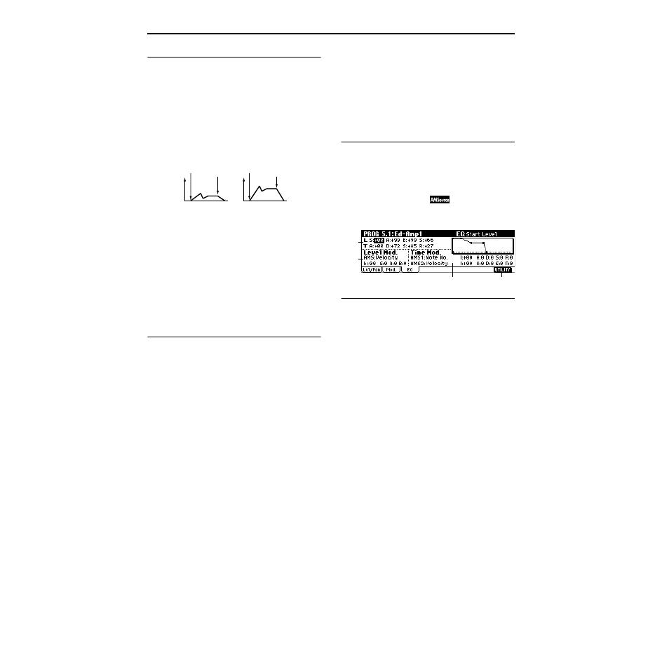 1–3: eg (amp1 eg), 1–3: eg | KORG TRITON Le Electric Keyboard User Manual | Page 27 / 269