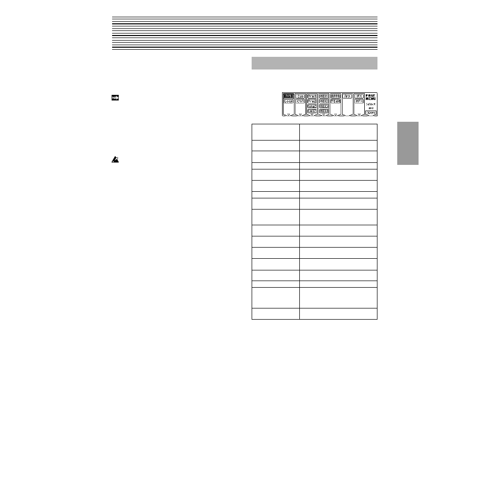 Sequencer mode, Seq page menu | KORG TRITON Le Electric Keyboard User Manual | Page 56 / 269