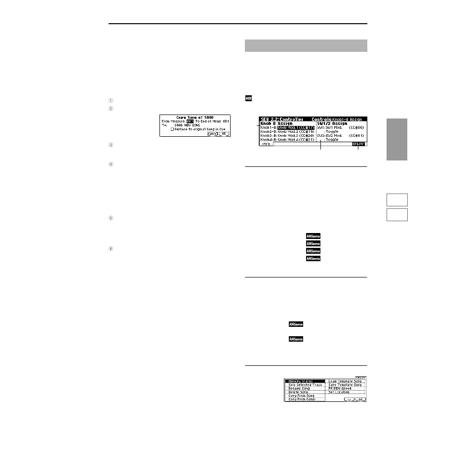 Seq 2.2: controller, 2–1: ctrls (controls), P.61) | KORG TRITON Le Electric Keyboard User Manual | Page 68 / 269