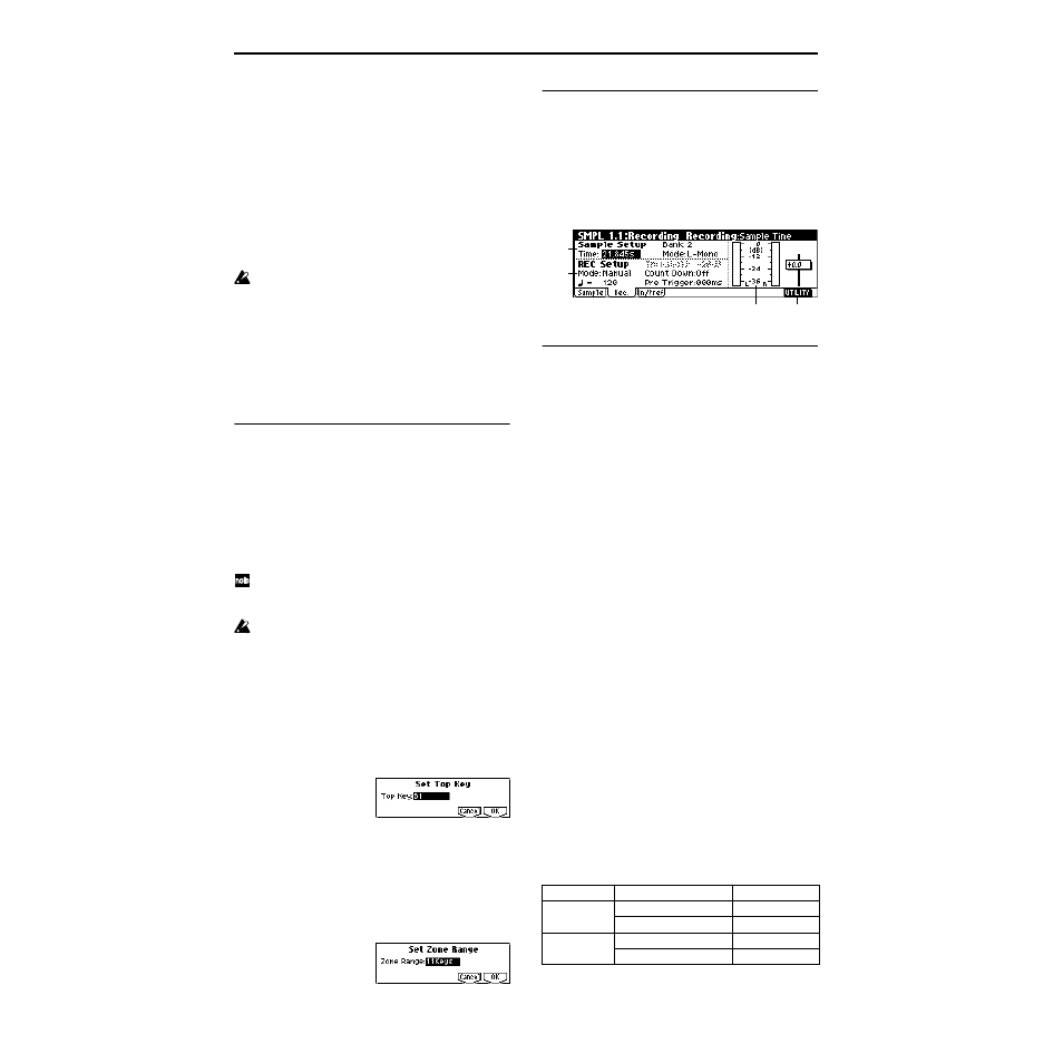 1–2: rec. (recording), 1–2: rec | KORG TRITON Le Electric Keyboard User Manual | Page 97 / 269